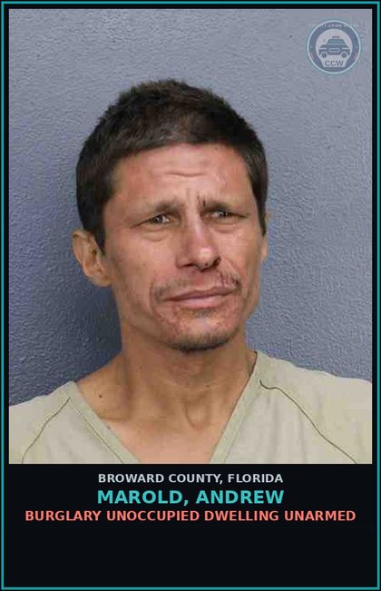 CCW arrest card for MAROLD, ANDREW in Broward County: RESIST OFFICER-OBSTRUCT WITHOUT VIOLENCE