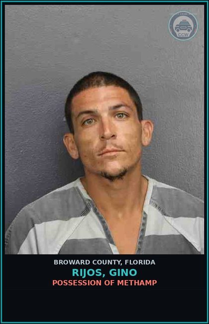 CCW arrest card for RIJOS, GINO in Broward County: COURT ORDER