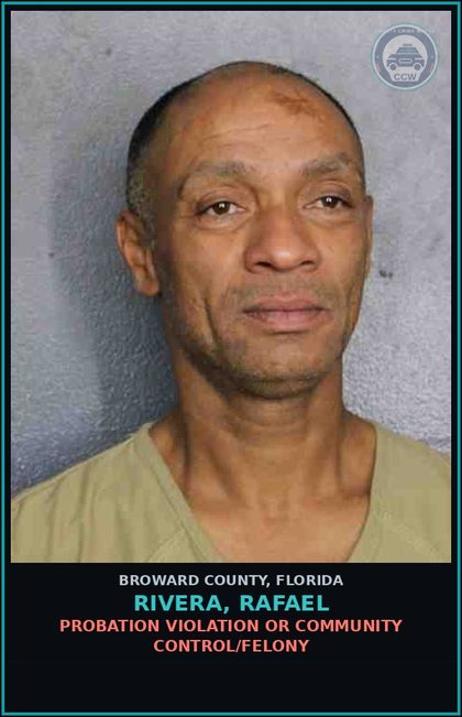 CCW arrest card for RIVERA, RAFAEL in Broward County: POSSESSION OF MDMA (ESCTASY)