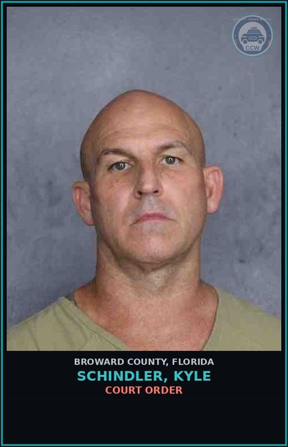CCW arrest card for SCHINDLER, KYLE in Broward County: COURT ORDER