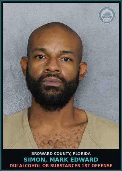 CCW arrest card for SIMON, MARK EDWARD in Broward County: RESIST OFFICER-OBSTRUCT WITHOUT VIOLENCE