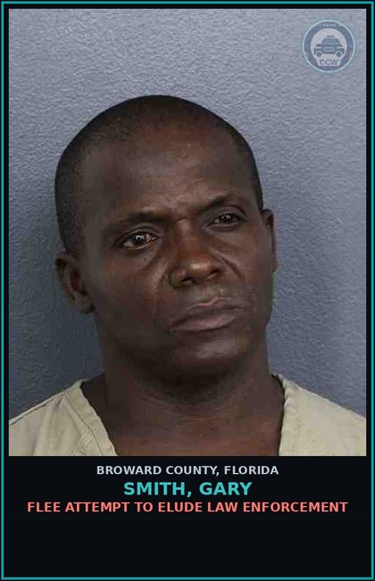 CCW arrest card for SMITH, GARY in Broward County: FLEE ATTEMPT TO ELUDE LAW ENFORCEMENT
