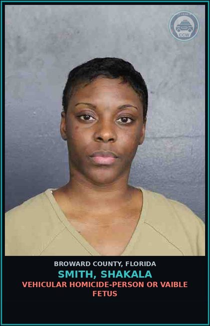 CCW arrest card for SMITH, SHAKALA in Broward County: RECKLESS DRIVING DAMAGE PERSON OR PROPERTY