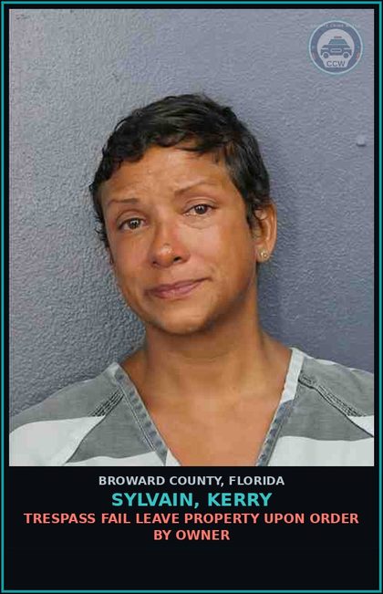 CCW arrest card for SYLVAIN, KERRY in Broward County: DISORD CONDUCT-BREACH OF THE PEACE