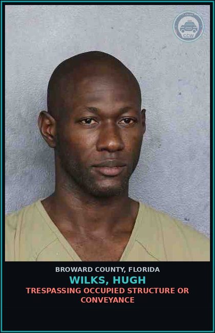 CCW arrest card for WILKS, HUGH in Broward County: DISORD CONDUCT-BREACH OF THE PEACE