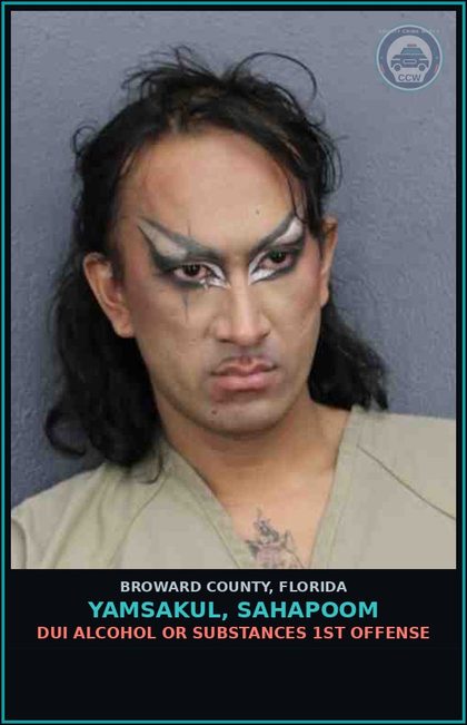 CCW arrest card for YAMSAKUL, SAHAPOOM in Broward County: DUI ALCOHOL OR DRUGS  1ST OFFENSE