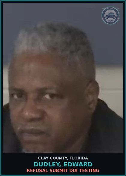 CCW arrest card for DUDLEY, EDWARD in Clay County: RESIST OFFICER WITH VIOLENCE