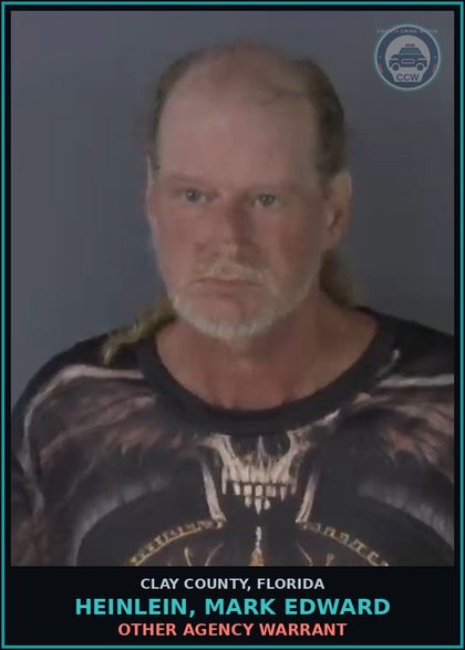 CCW arrest card for HEINLEIN, MARK EDWARD in Clay County: OTHER AGENCY WARRANT