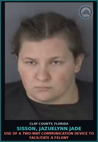 CCW arrest card for SISSON, JAZUELYNN JADE in Clay County: s3xual PERFORMANCE BY A chld