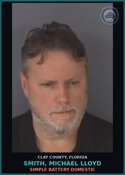 CCW arrest card for SMITH, MICHAEL LLOYD in Clay County: PRE TRIAL RELEASE COND VIOL FOR DOMEST VIOL