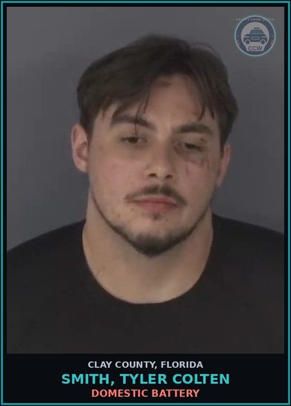 CCW arrest card for SMITH, TYLER COLTEN in Clay County: DOMESTIC BATTERY
