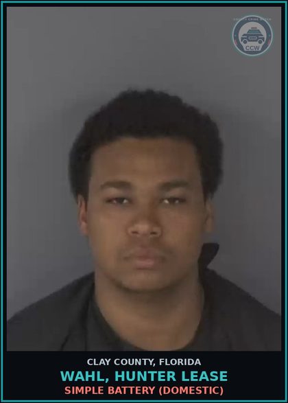 CCW arrest card for WAHL, HUNTER LEASE in Clay County: SIMPLE BATTERY (DOMESTIC)