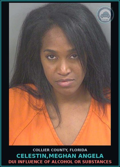 CCW arrest card for CELESTIN,MEGHAN ANGELA in Collier County: DUI INFLUENCE OF ALCOHOL OR DRUGS