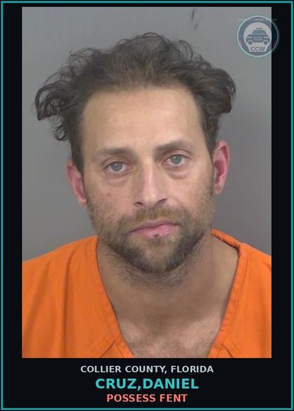 CCW arrest card for CRUZ,DANIEL in Collier County: POSSESS Fent