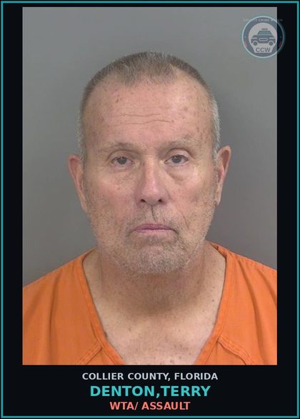 CCW arrest card for DENTON,TERRY in Collier County: WTA/ s3xual BATTERY
