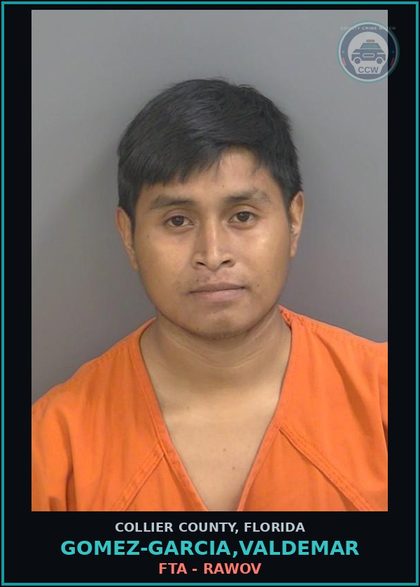 CCW arrest card for GOMEZ-GARCIA,VALDEMAR in Collier County: FTA - RAWOV