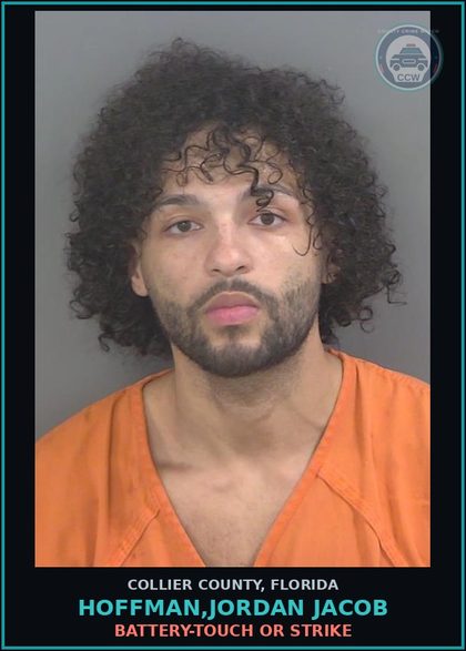 CCW arrest card for HOFFMAN,JORDAN JACOB in Collier County: GRAND THEFT OF MOTOR VEHICLE