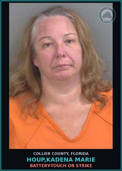CCW arrest card for HOUP,KADENA MARIE in Collier County: BATTERY-TOUCH OR STRIKE