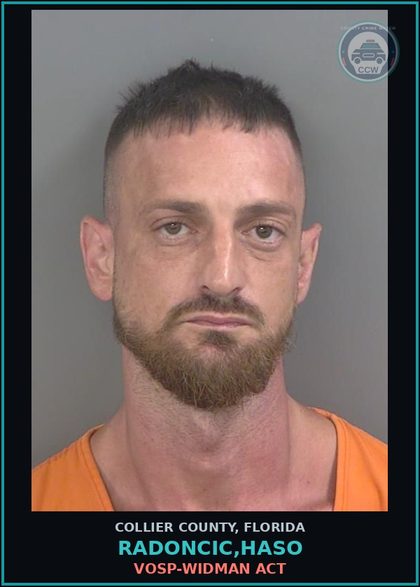 CCW arrest card for RADONCIC,HASO in Collier County: VOSP-WIDMAN ACT