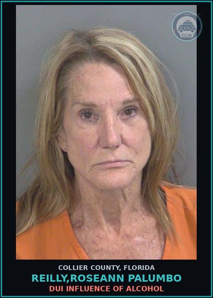 CCW arrest card for REILLY,ROSEANN PALUMBO in Collier County: DUI INFLUENCE OF ALCOHOL
