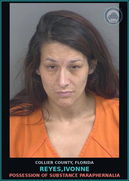 CCW arrest card for REYES,IVONNE in Collier County: POSSESSION OF DRUG PARAPHERNALIA