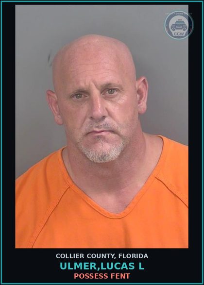 CCW arrest card for ULMER,LUCAS L in Collier County: POSSESS Fent
