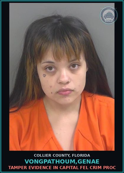 CCW arrest card for VONGPATHOUM,GENAE in Collier County: POSSESS Fent