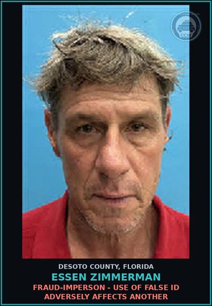 CCW arrest card for Essen Zimmerman in DeSoto County: PUBLIC ORDER CRIMES - TAMPERING WITH ELECTRONIC MONITORING DEVICE