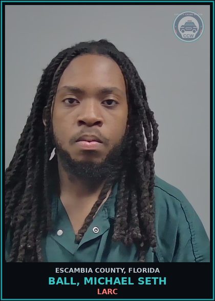 CCW arrest card for BALL, MICHAEL SETH in Escambia County: LARC
