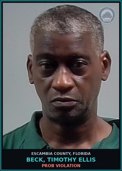 CCW arrest card for BECK, TIMOTHY ELLIS in Escambia County: PROB VIOLATION