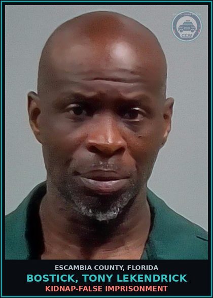 CCW arrest card for BOSTICK, TONY LEKENDRICK in Escambia County: BATTERY