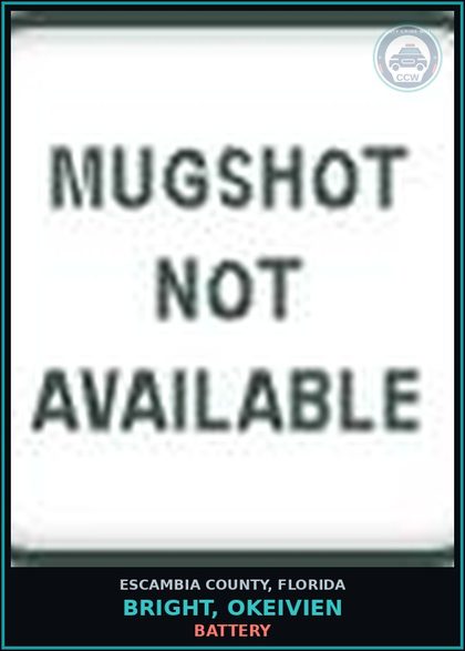 CCW arrest card for BRIGHT, OKEIVIEN in Escambia County: BATTERY