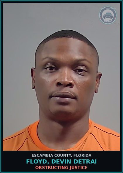 CCW arrest card for FLOYD, DEVIN DETRAI in Escambia County: DRUGS-POSSESS