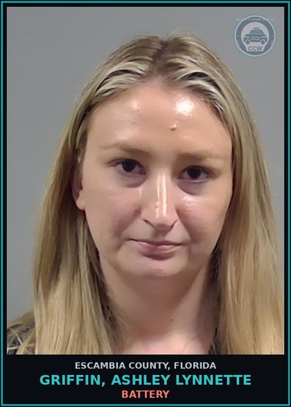 CCW arrest card for GRIFFIN, ASHLEY LYNNETTE in Escambia County: BATTERY
