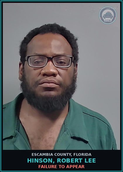 CCW arrest card for HINSON, ROBERT LEE in Escambia County: FAILURE TO APPEAR