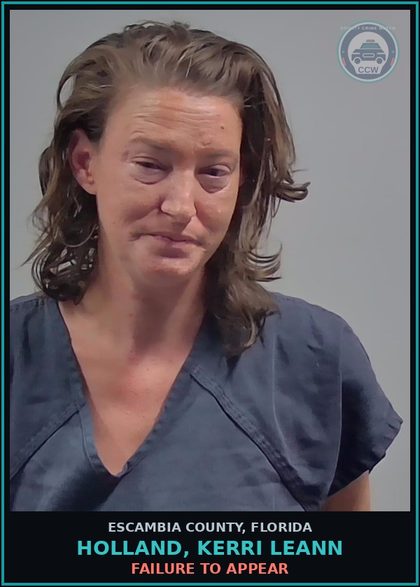 CCW arrest card for HOLLAND, KERRI LEANN in Escambia County: FAILURE TO APPEAR