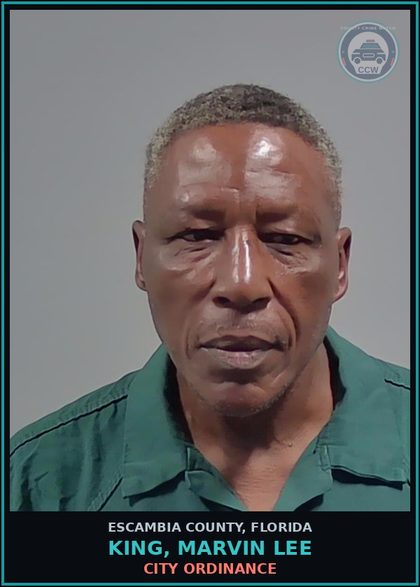 CCW arrest card for KING, MARVIN LEE in Escambia County: CITY ORDINANCE