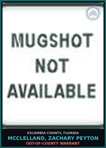 CCW arrest card for MCCLELLAND, ZACHARY PEYTON in Escambia County: OUT-OF-COUNTY WARRANT