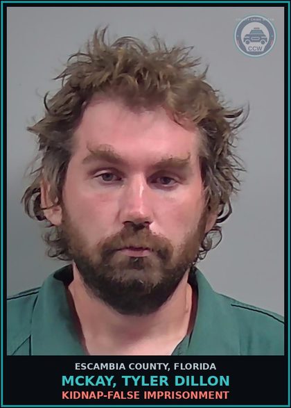 CCW arrest card for MCKAY, TYLER DILLON in Escambia County: BATTERY