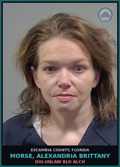CCW arrest card for MORSE, ALEXANDRIA BRITTANY in Escambia County: FAILURE TO APPEAR