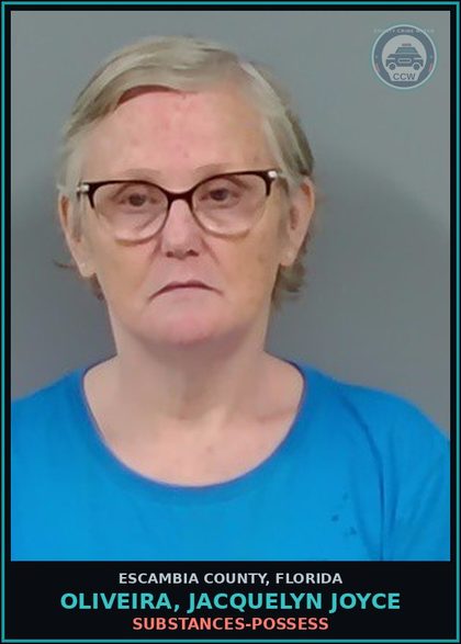 CCW arrest card for OLIVEIRA, JACQUELYN JOYCE in Escambia County: DRUGS-POSSESS