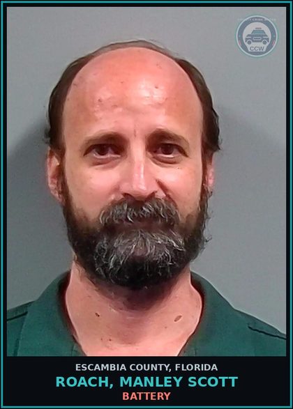 CCW arrest card for ROACH, MANLEY SCOTT in Escambia County: s3x ASSLT