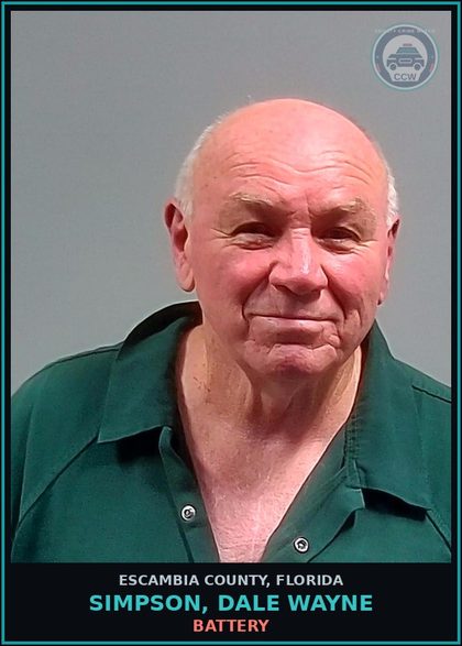 CCW arrest card for SIMPSON, DALE WAYNE in Escambia County: BATTERY