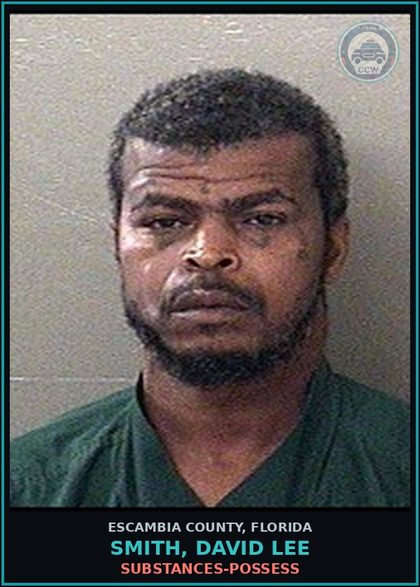 CCW arrest card for SMITH, DAVID LEE in Escambia County: DRUGS-POSSESS