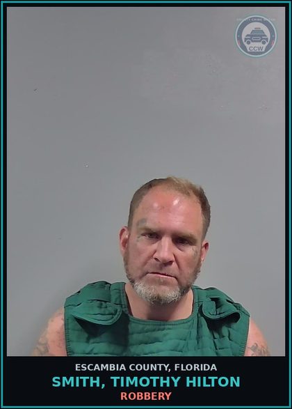 CCW arrest card for SMITH, TIMOTHY HILTON in Escambia County: FRAUD
