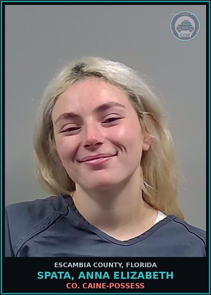 CCW arrest card for SPATA, ANNA ELIZABETH in Escambia County: COCAINE-POSSESS