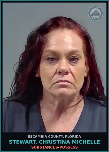 CCW arrest card for STEWART, CHRISTINA MICHELLE in Escambia County: DRUGS-POSSESS