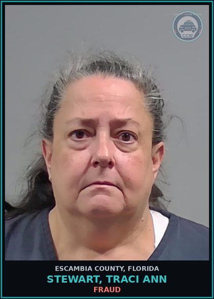 CCW arrest card for STEWART, TRACI ANN in Escambia County: FRAUD