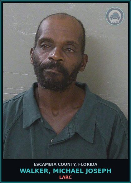 CCW arrest card for WALKER, MICHAEL JOSEPH in Escambia County: LARC