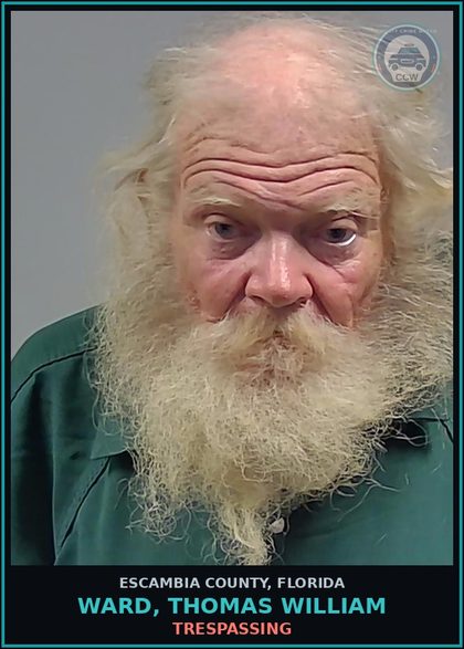 CCW arrest card for WARD, THOMAS WILLIAM in Escambia County: ESCAMBIA COUNTY ORDINANCE